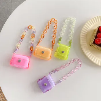 

Fluorescent Case 3D Colors Bracelet Lanyard Wireless Bluetooth Headset soft silicone cover For Airpods PRO 2 Earphone Protective