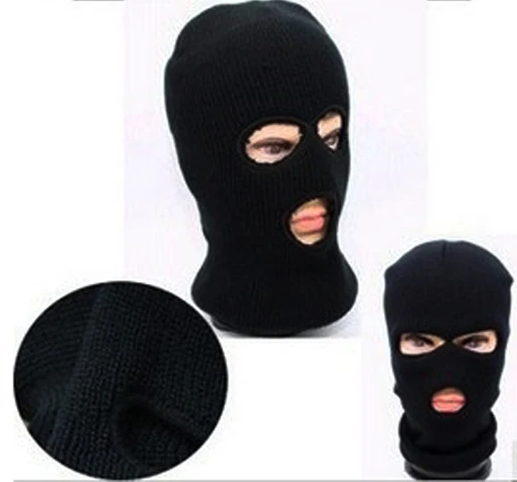 1 PCS 3 Holes Knitted Face Mask Balaclava Hat Ski Army Stocking Winter Cap Beanie Hood | Спорт и развлечения