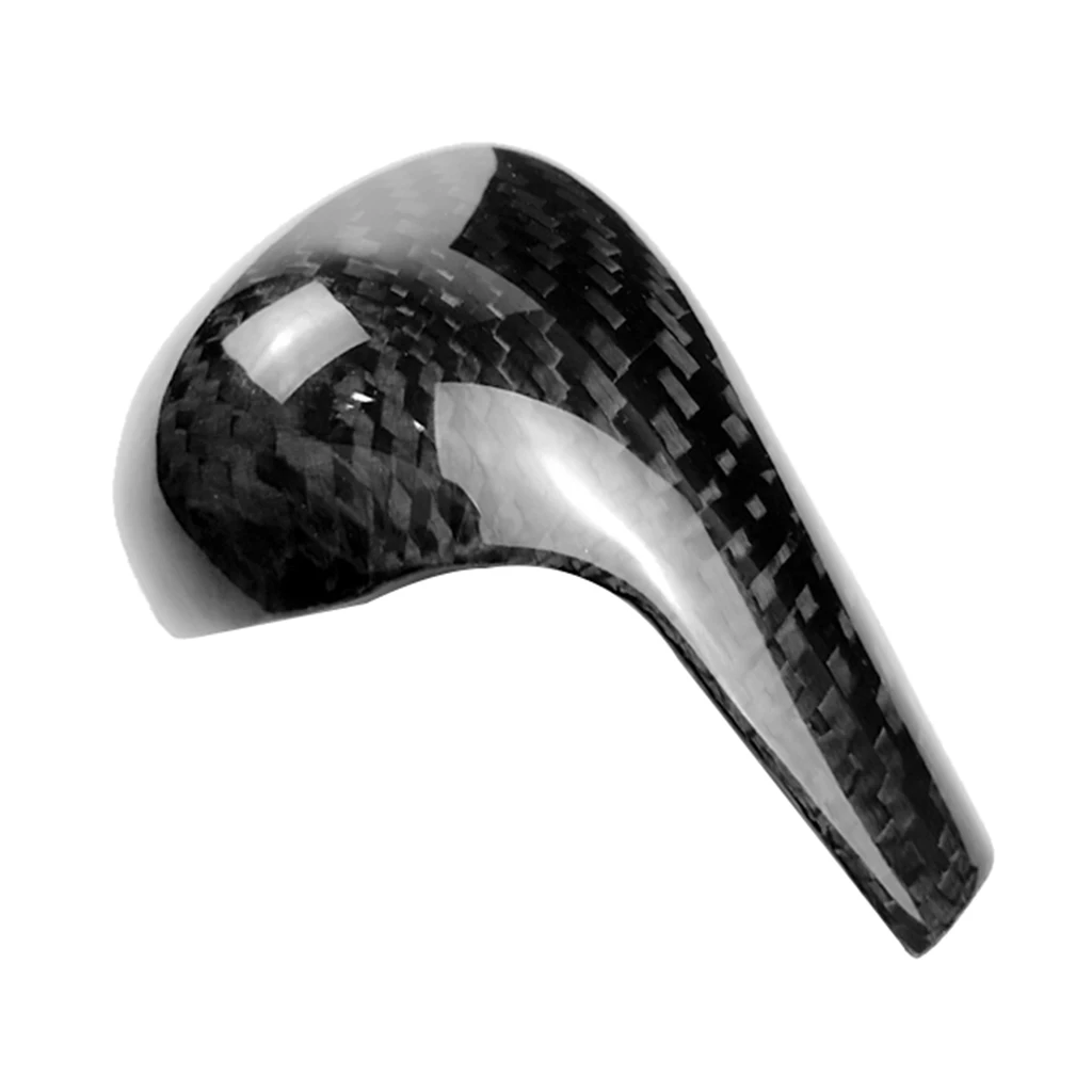 Black Carbon Fiber Car Gearshift Knob Covers for Audi A61/Q5/A5/A4L/Q7 Accessories Car Styling