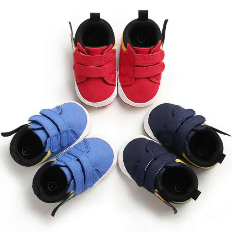 

0-18M Newborn Baby Boy Girl Shoes 3 Colors Anti-slip Soft Sole Casual Crib Sneakers Sport Shoes