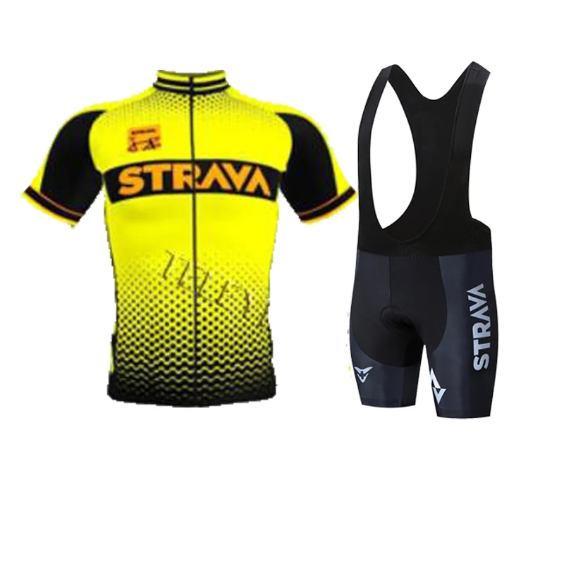 Лето 2020 Strava новая велосипедная Джерси с коротким рукавом набор Maillot Ropa Ciclismo Uniformes