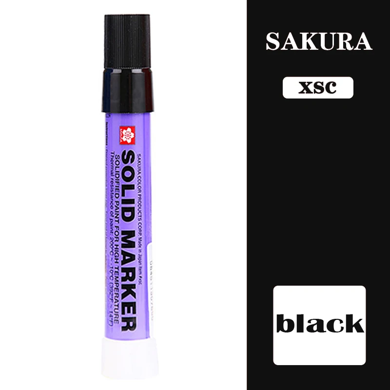 Black 1Pc 1 шт Япония Сакура твердый маркер промышленная ручка сухая может написать на стальной пластине Вода Масло поверхность многофункциональная ручка - Цвет: Black 1Pc