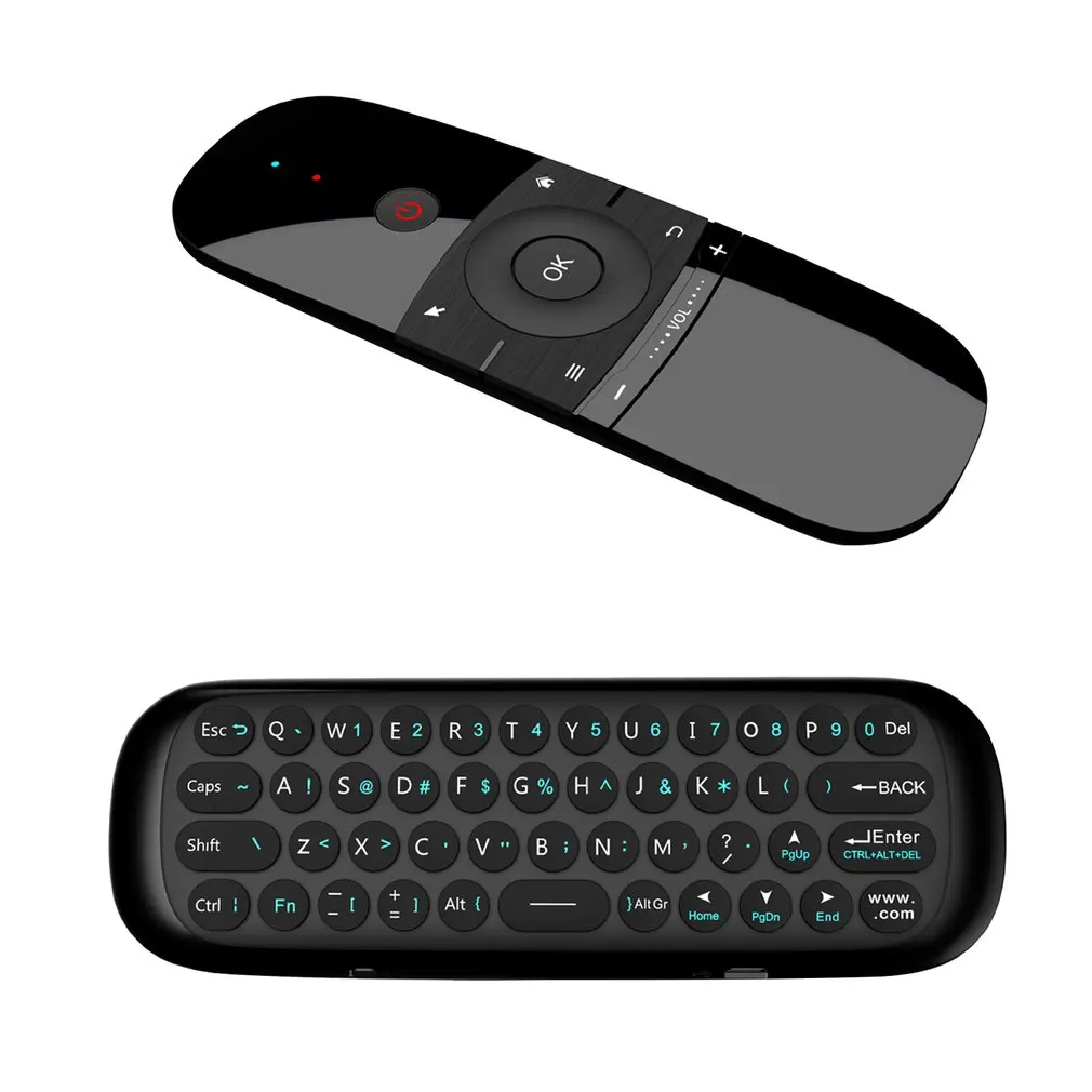 Мини Air Mouse W1 беспроводная клавиатура 2 4G с датчиком роста Воздушная мышь для 9 0 8 1