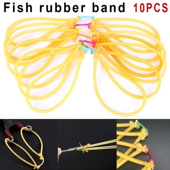 

10Pcs/set Outdoor Elastic Bungee Rubber Band for Fishing Traditional Fishing Rubber Band BHD2