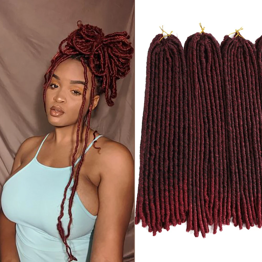 Goddess Box Braids Crochet Hair 20 Inch Bohemian Box Braids River Locs  Curly Ends 20 Strand/Pack Synthetic Braids Extensions