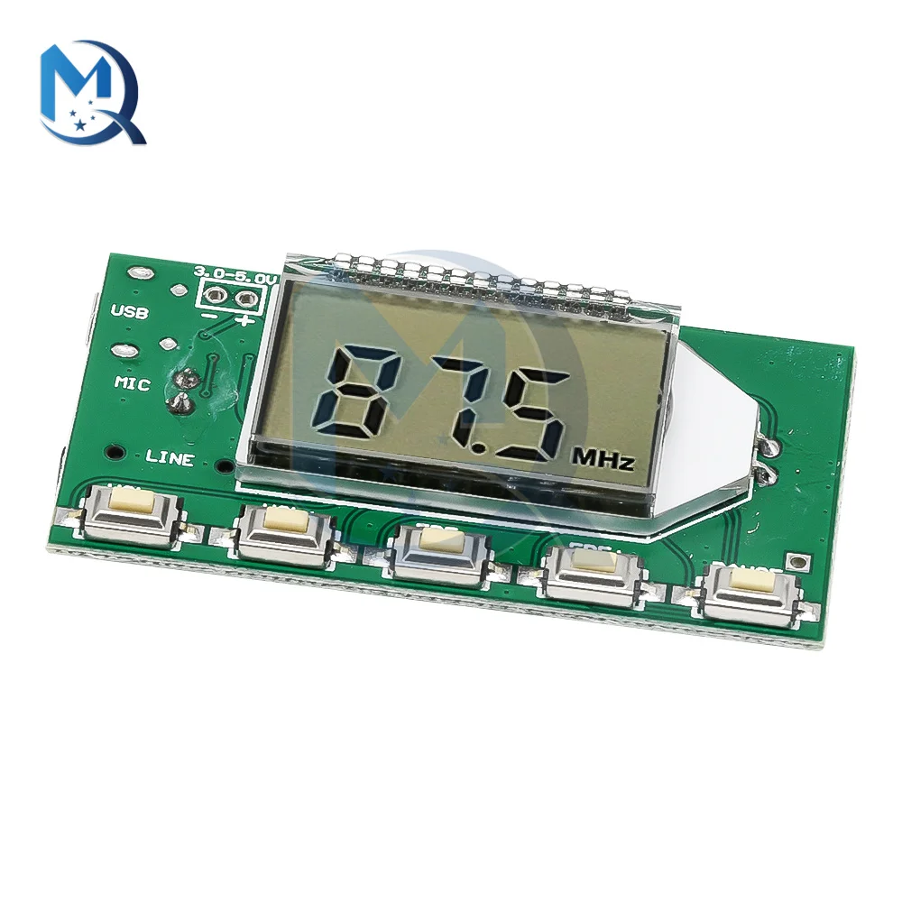 87108MHZ FM Radio Transmitter/Receiver Module LCD Digital Display 3.0V