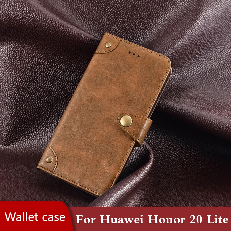Чехол-книжка с откидной крышкой для huawei Honor 20 Lite, чехол-книжка с магнитной застежкой, ударопрочный чехол-Кошелек из искусственной кожи для Honor 20 Lite, корпус 360, корпус