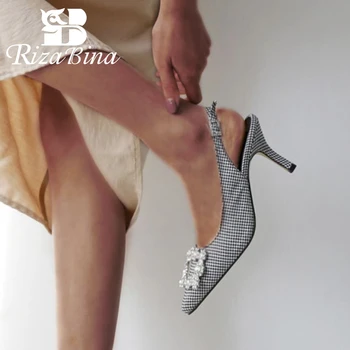 

RIZABINA Size 34-40 Women Party Ladies Pumps Fashion Pointed Toe Wedding Spring Office Work Shoes Woman New Hot Pumps Footwear