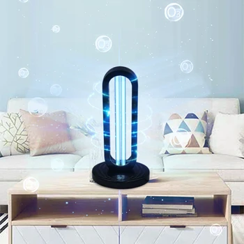 

Botique-38W UV Disinfection Quartz Lamp Sterilizer Portable Mite Third Gear Timing Ozone Home Ultraviolet Lamp EU Plug