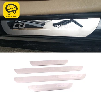 

CarManGo for Toyota Corolla 2014-2018 Car Door Threshold Scuff Plate Guard Welcome Pedal Sticker Chrome Pad Cover Accessories