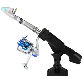 

Adjustable Fishing Boat Rods Holder Rack 360 Degree Rotatable Kayak Fishing Rod Holder Mount Fishing Stand