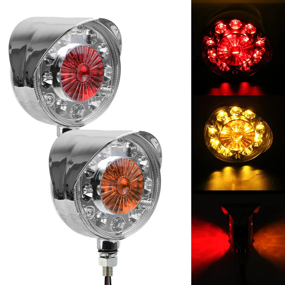 

Double face Stop Light for Trucks Cars Trailers Tractors Buses Boat LED Turn Signal Lights Red/Yellow 24V Side Marker Lights
