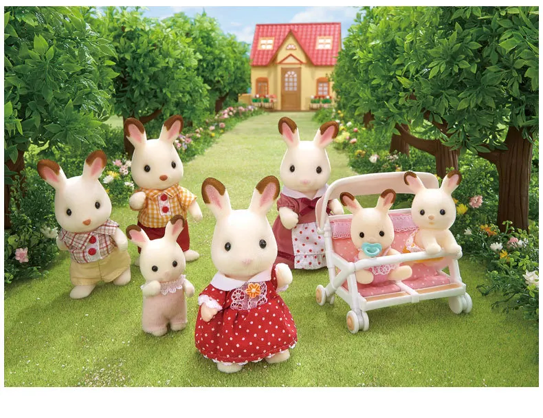 Sylvanian Families игрушка лес Шоколад Кролик сестренка мебель набор игровой дом для девочек кукла 5016