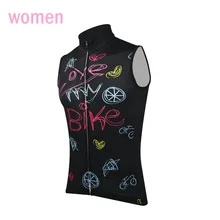 Женский жилет для велоспорта love my bike, одежда для велоспорта, черный, розовый, синий, wea, дышащий Удобный трикотаж