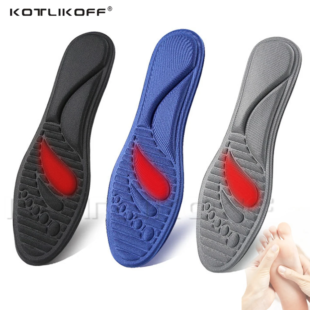 

KOTLIKOFF Summer Sports Insoles for Shoes Sole Deodorant Shock Absorption Soft Insole Sweat-Absorbant Foot Pads Insert Unisex