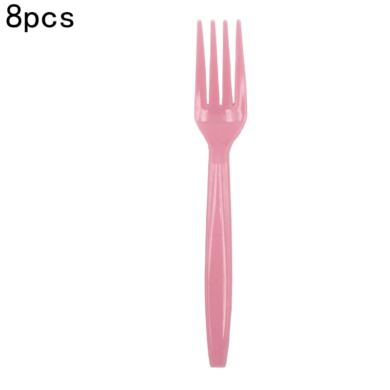 8pcs fork Детский душ мальчик девочка вечерние украшения набор это мальчик/девочка о Детские воздушные шары пол раскрыть Дети День Рождения Вечеринка детский душ поставка - Цвет: 8pcs fork