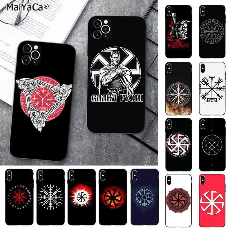 MaiYaCa Slavic Viking symbol Kolovrat Printing Phone Case cover for iPhone 11 pro XS MAX 8 7 6 6S Plus X 5 5S SE 2020 XR case MaiYaCa Slavic Viking symbol Kolovrat Printing Phone Case cover for iPhone 11 pro XS MAX 8 7 6 6S Plus X 5 5S SE 2020 XR case
