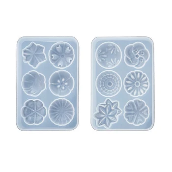 

2 Pcs Epoxy Resin Molds Flower Shaped Molds Silicone Molds Casting Molds for Resin Art Craft DIY (2 Molds)