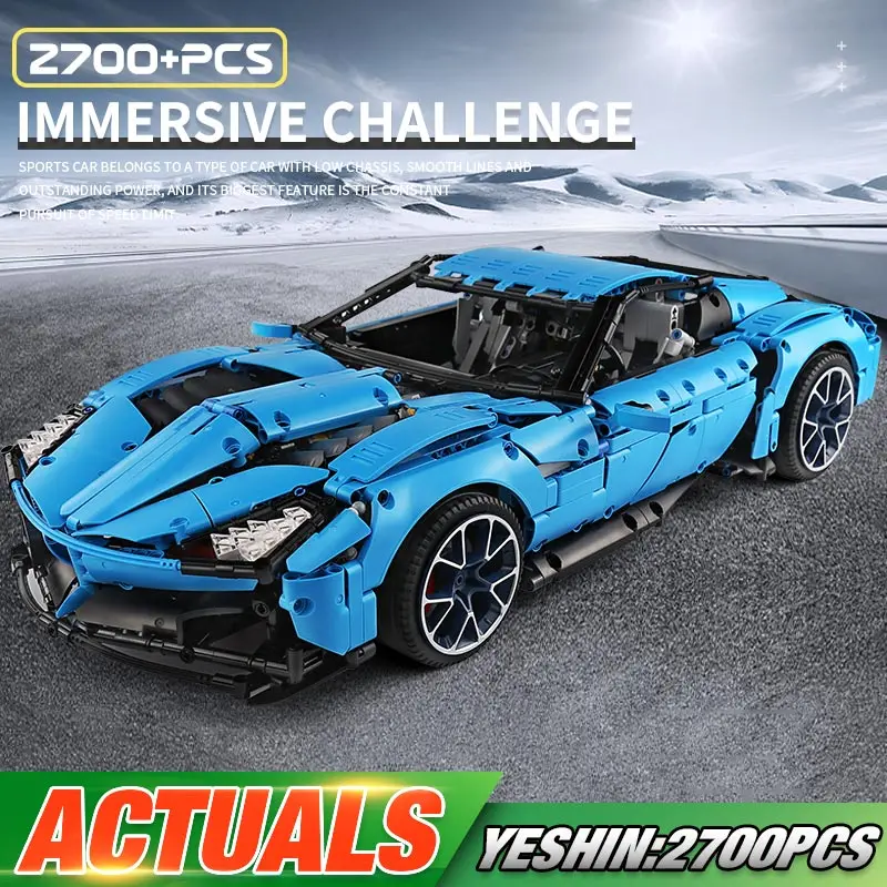 Yeshin J906 Technic автомобиль игрушки совместимые с MOC 31189 Corvetted Grand Sport Racing Car строительные