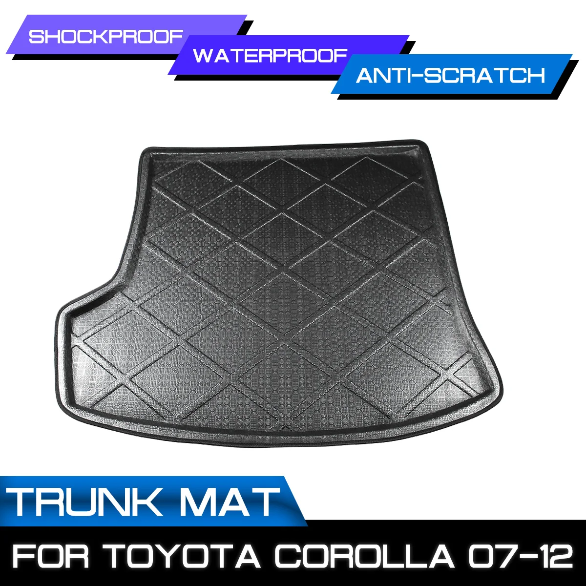

Car Floor Mat Carpet For Toyota Corolla 2007 2008 2009 2010 2011 2012 Rear Trunk Anti-mud Cover