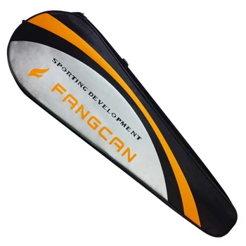 Сумка для ракетки для бадминтона, оксфордская сумка для сквоша, большая вместительность, для взрослых, однослойная, водонепроницаемая, Спортивная, Спортивная, тренировочная сумка, подходит для 1-2 ракеток - Цвет: orange