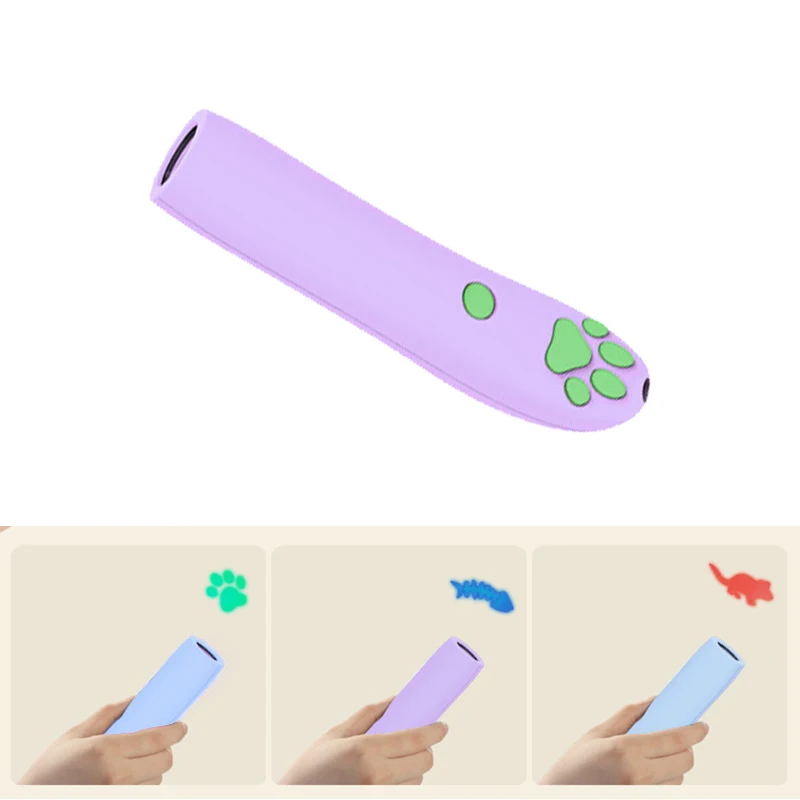 

Tease Cats Rods Laser Stick Funny Toys Cats Pet Non-Slip Interactive Toy Puppy Training With Three Projection Patterns