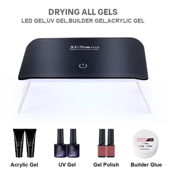 

24w Nail Lamp Mini Uv Led Nail Lamp Gel Polish Nail Curing Nail 8 Leds Nail Dryer Portable Nail Lamps Salon Nail Art Tools