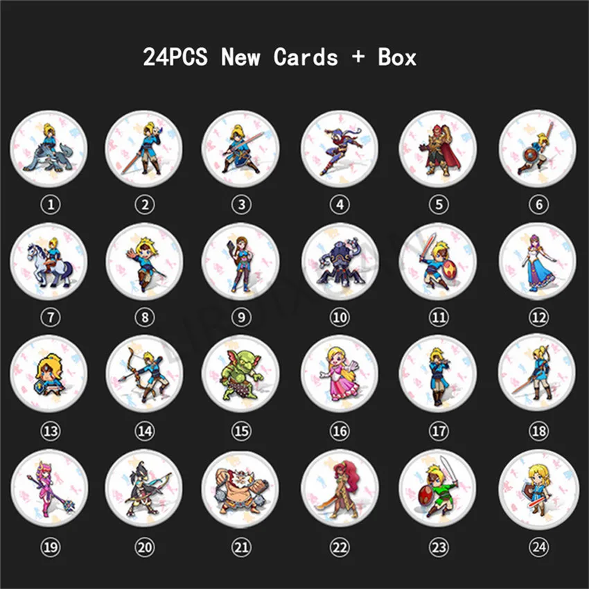 Полный набор 24 шт. брикет дикой природы Ntag215 монетные карты для Amiibo NFC бирки игр NS