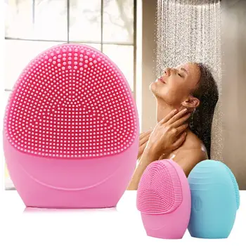 

Silicone Face Brush Electric Facial Cleanser Electric Facial Cleanser Deep Skin Cleansing Massage Brush High Quality HOT