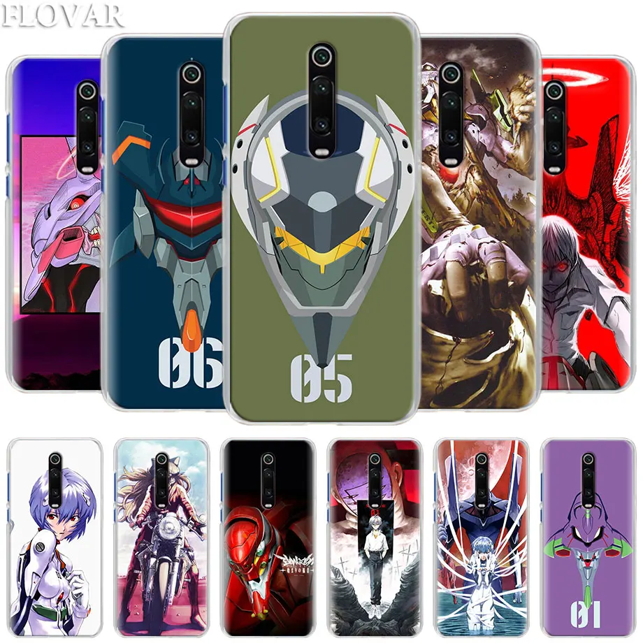 

Neon Genesis Evangelion Anime Case for Xiaomi Mi A3 A1 A2 8 Lite 9T CC9E Play Redmi K20 Pro 7A Note 7 7S Hard Clear Cover Capa
