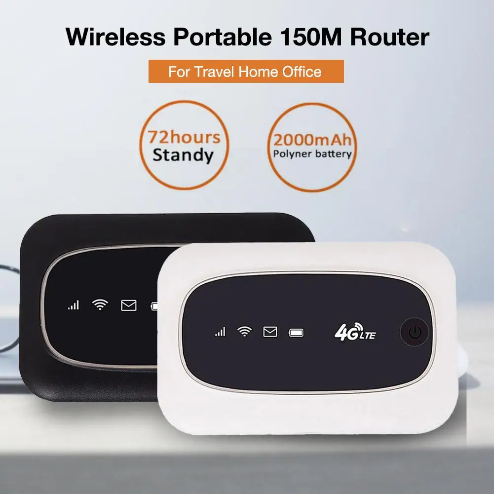 

Wireless Portable Router Hotspot WiFi Router Modem Broadband 4G Unlock MiFi LTE CAT4 150M Router for Travel Home Office