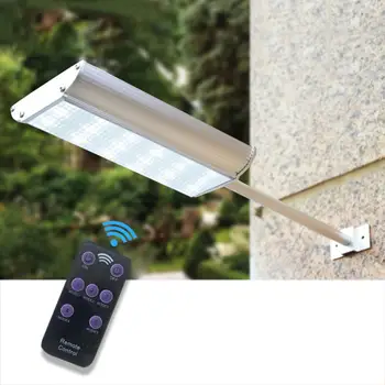 

Solar Power 70 LEDs Aluminum Alloy Street Light Radar Outdoor Remote Control Sensor Light 1100LM