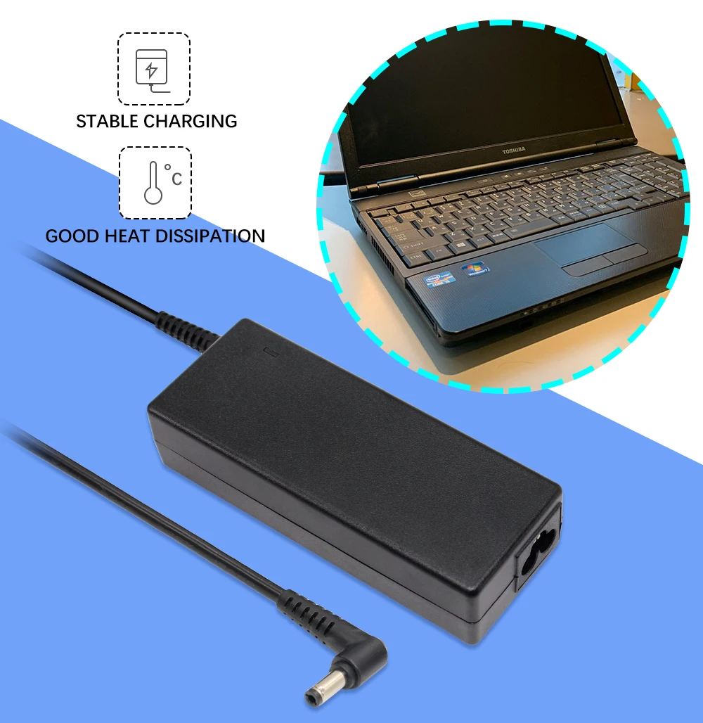 19V 4.74A 90W адаптер переменного тока питания для ноутбука Toshiba Satellite PA3395U-1BRS PA3421U-1BRS PA5035U-1ACA PA3716E-1AC3 PA3716U-1ACA советы: 5,5 мм* 2,5 мм