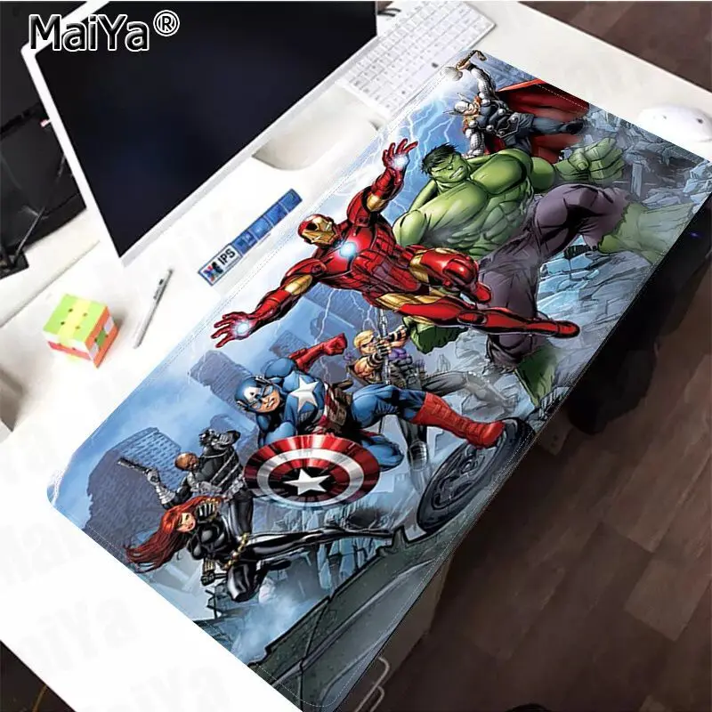 Maiya Дизайн Marvel супергерой индивидуальный игровой коврик для мыши для ноутбука резиновый ПК компьютерный игровой коврик