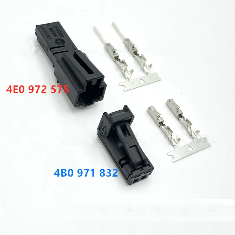 

Applicable to automobile Foot lamp License Lights Sound horn plug 2P 4B0 971 832 4E0 972 575