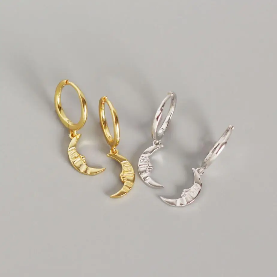 Серьги кольца унисекс из серебра 925 пробы с позолотой|Серьги-кольца| |