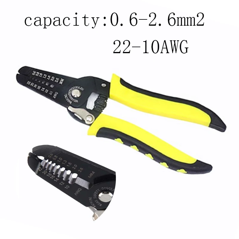 Hs-1041C Multifunzionale Filo Di Stripping Pinze Sono Usati Per Il Taglio Di Fili Stripping Fili E Di Piegatura Teminals Utensili A Mano