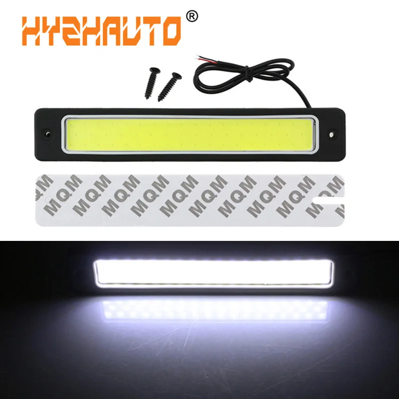HYZHAUTO 1 шт. 19 см COB светодиодные дневные ходовые огни Светодиодная лента s