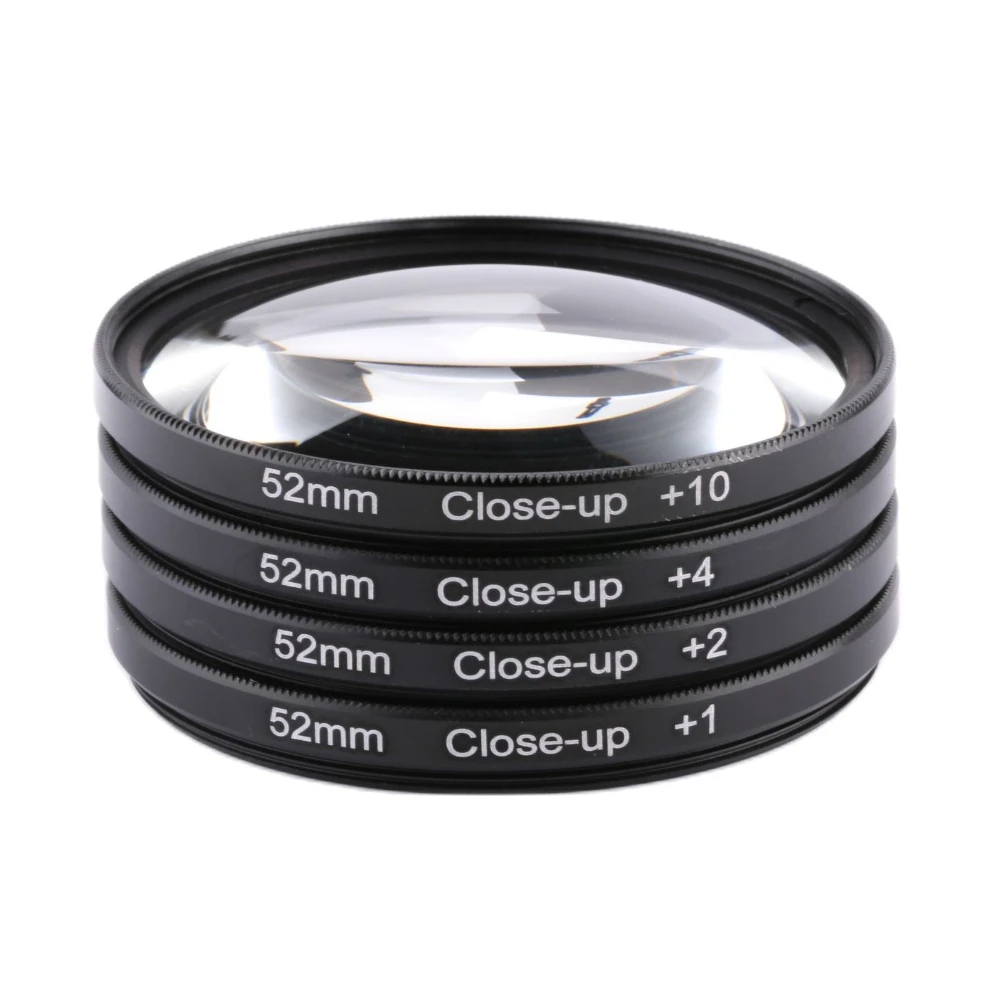 Close Up Macro Filter +1 +2 +4 +8 +10 Close-UP 49 52 55 58 62 67 72 77 82mm for Canon Nikon Sony Camera Lens Filters 2