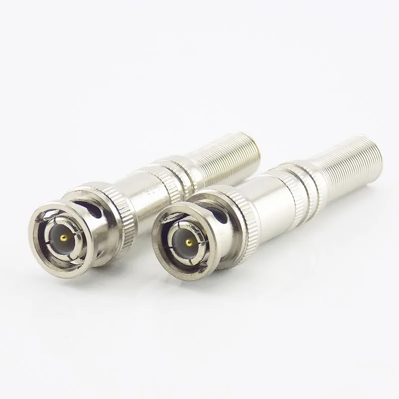 5pcs BNC Male Connector Solderless Jack Coaxial Twist-on Adapter for CCTV Camera Accessories Surveillance Kit System