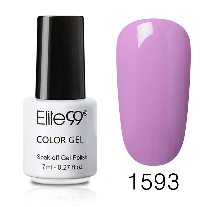 Elite99 эффектный Гель-лак для ногтей Набор для маникюра Замачивание от грунтовка для ногтей Полупостоянный УФ-гель Гибридный лак - Цвет: 1593
