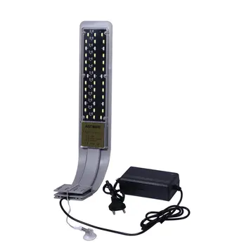 

High-power Single Head LCD Display Intelligent Touch 5730 Bean LED Clip On Clamp Lamp For Aquarium Fish Tank 15W 220V EU Plug