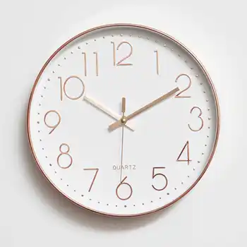 

Clocks Living Room Creative Fashion Wall Clock Mute Wall Clock Free Punch Simple Quartz Clock Home Bedroom Clock Wall Clocks