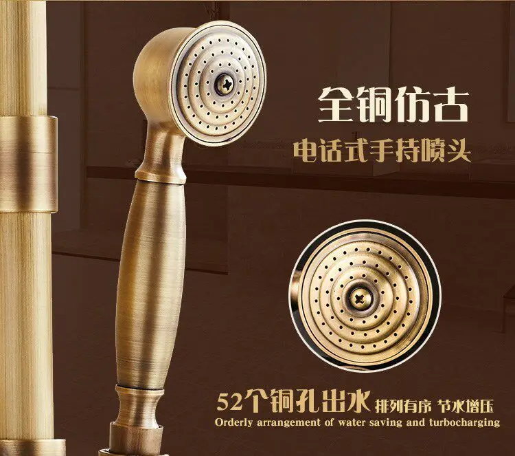 Винтажная ручная Ручка для душа tong tou керамическая ручка для телефона-переноска для небольшого душа-аксессуары для душа Supercharge