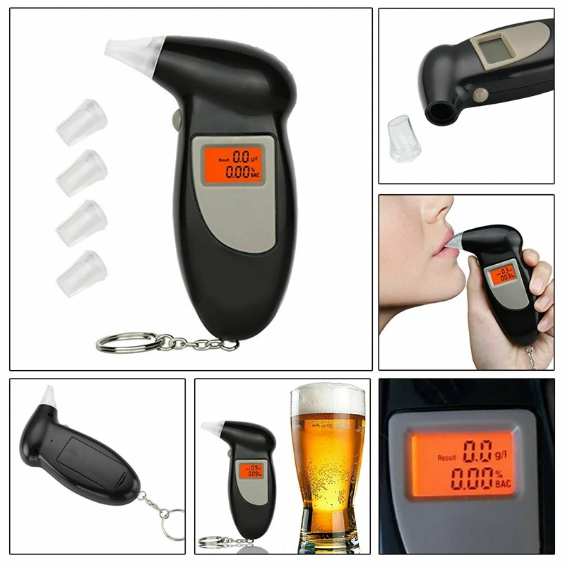 Digital Breath Alcohol Tester Breathalyzer Analyzer 8