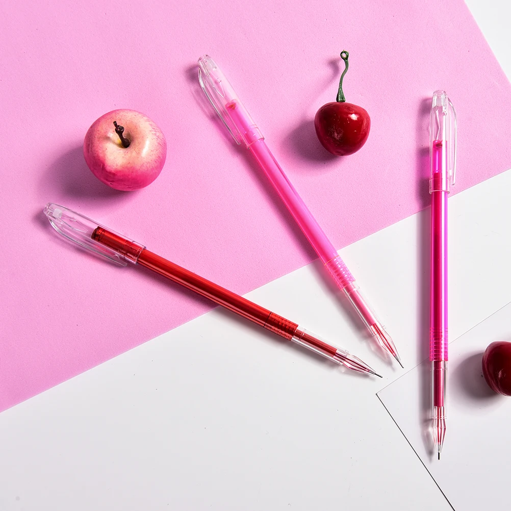 6pcs 0.5mm gel pen refill The simple but elegant color gel pen gift school office supplies