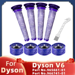 Hepa pre filtros e pós substituição do filtro para dyson v6 absoluta sem corda vara aspirador de pó peças de reposição 965661 01/966741 01