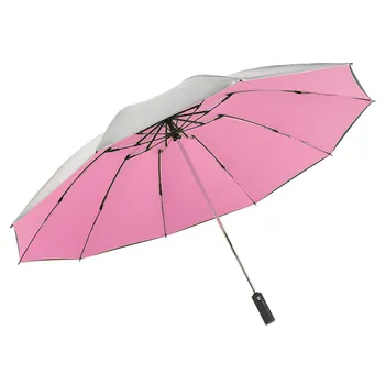 

E-FOUR Double Layer Inverted Umbrella in Car Accessories Anti-UV Waterproof Windproof Straight Umbrella for Car Rain Outdoor Use