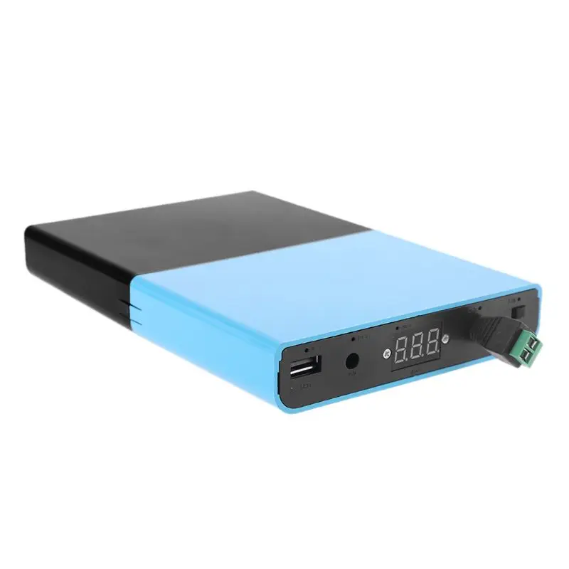 USB 5.5x2.1mm 12V-24V Adjustable Output 12x 18650 Batteries DIY Power Bank Box for Laptop Mobile Phone Router Tablet LED