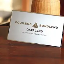 100 шт./лот) Новая модная зеркальная поверхность из нержавеющей стали металлическая визитная карточка